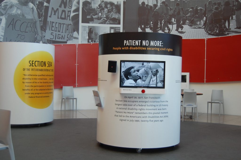 Intro video features oral histories and vintage footage of the 504 protest