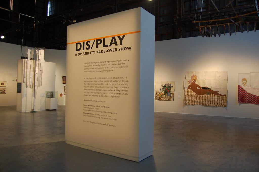 Large text states: "DIS/PLAY: A Disability Take-over Show